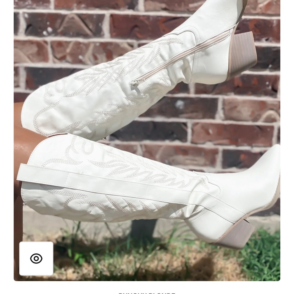 Platinum Record Cowgirl Boots from Punchy Blonde